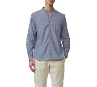 Regular Fit: Hemd aus Leinenmix mit Stehkragen XL blau 2163065.5852.XL