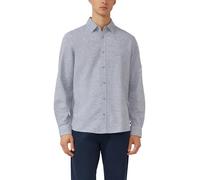 Regular Fit: Hemd aus Leinenmix mit Streifen L weiß|blau 2176199.59G7.L