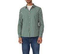 s.Oliver Hemd Regular Fit – Kariert, Kentkragen, Langarm, Baumwolle – Olive XXL