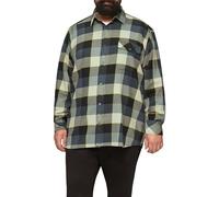 s.Oliver Herren Hemd Langarm kariert, Grün, 4XL