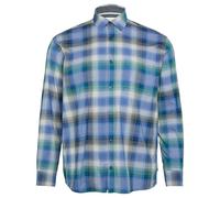 Regular Fit: Kariertes Hemd aus Baumwollstretch mit Brusttasche 3XL blau 2162209.56N2.3XL