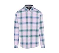 Regular Fit: Kariertes Hemd aus Baumwollstretch mit Brusttasche S lila 2156027.47N2.S