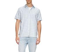 Regular Fit: Kariertes Kurzarmhemd mit Struktur XXL weiß|blau 2161420.01N1.XXL