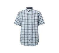 s.Oliver Regular Fit: Kariertes Kurzarmhemd mit Struktur himmelblau 3XL
