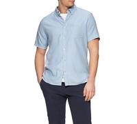 Regular Fit: Kurzarm-Hemd aus Lyocellmix mit Button-Down-Kragen XL blau 2163033.5302.XL