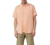 s.Oliver Regular Fit: Kurzarmhemd mit Struktur-Streifen und Button-Down-Kragen