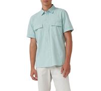 Regular Fit: Kurzarmhemd mit Strukturstreifen und Kentkragen 3XL türkis 2165424.6092.3XL