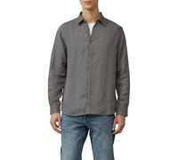 Regular Fit: Langarmhemd aus Leinen XL grau 2164316.9467.XL