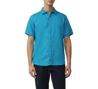 s.Oliver Regular Fit: Leichtes Kurzarmhemd aus 100% Leinen pastelltürkis 3XL