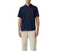 s.Oliver Regular Fit: Leinenhemd mit kurzen Ärmeln tiefblau XL