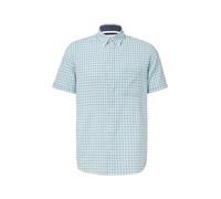 Regular Fit: Kariertes Kurzarmhemds aus Viskosemix XL weiß|blau 2163068.01N1.XL