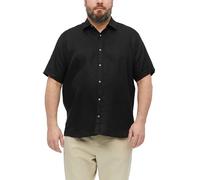 Regular Fit: Leichtes Leinenhemd mit Kentkragen 4XL schwarz 2181248.9999.4XL