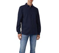 s.Oliver Hemd Strukturiertes Baumwollhemd Regular Fit mit Brusttasche Blau 3XL