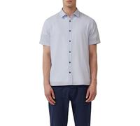 Regular Fit: Strukturiertes Kurzarmhemd aus Baumwolle mit Kentkragen S blau 2165427.53K3.S