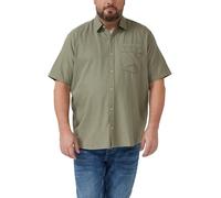 Regular Fit: Weiches Kurzarmhemd mit Stickerei 4XL olive 2179439.7853.4XL