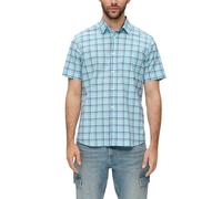 s.Oliver Regular: Gemustertes Kurzarmhemd mit Brusttasche