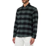 s.Oliver Herren Karo Hemd, Regular fit Green, L