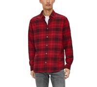 s.Oliver Herren Karo Hemd, Regular fit RED, M