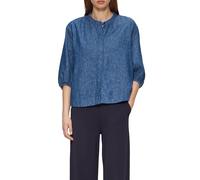Relaxed-Fit-Bluse aus Leinenmix mit Raff-Details 46 blau 2163651.58Y6.46