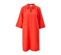 Relaxed Fit-Kleid aus Leinenmix 34 Orange