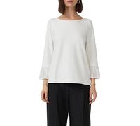s.Oliver Relaxed-Fit-Shirt aus Viskosemix mit Plissee-Details am Ärmel