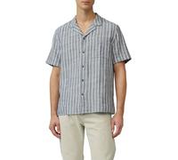 Resort Fit: Baumwollshirt mit Struktur-Streifen L blau 2163067.58G2.L