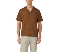 Resort Fit: Kurzarmhemd aus Leinenmix XXL braun 2179164.8919.XXL