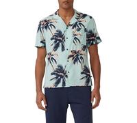 s.Oliver Resort Fit: Kurzarmhemd aus Viskosemix helles türkis L