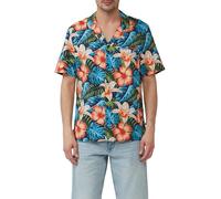 s.Oliver Resort Fit: Kurzarmhemd aus Viskosemix mit Brusttasche