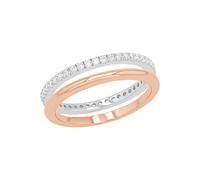 s.Oliver 2021012 Damen Ring Bicolor Rose Weiß 50 (15.9)