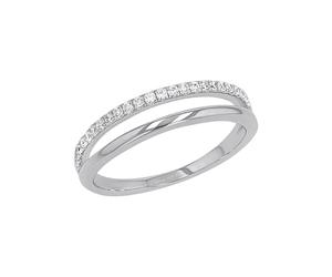 s.Oliver Ring 925 Sterling Silber Damen Ringe, mit Zirkonia synth., Kommt in Schmuck Geschenk Box