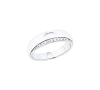 s.Oliver Ring 925 Sterling Silber Damen Ringe, mit Zirkonia synth., Silber, Kommt in Schmuck Geschenk Box, 2027570