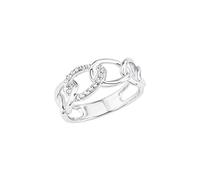 s.Oliver Ring 925 Sterling Silber Damen Ringe, mit Zirkonia synth., Silber, Kommt in Schmuck Geschenk Box, 2028503