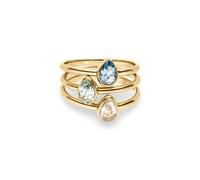 s.Oliver Ring - Eleganter Ring aus poliertem Edelstahl - gold - wasserfest & hautfreundlich