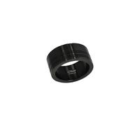 s.Oliver Ring Edelstahl Herren Ringe, Schwarz, Kommt in Schmuck Geschenk Box, 2039738