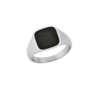 s.Oliver Ring Edelstahl Epoxy Herren Ringe, Schwarz, Kommt in Schmuck Geschenk Box