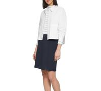 Rock aus Strukturjersey mit Schlitz 40 blau 2162084.5959.40