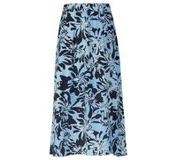 Rock aus Viskosemix mit Eingrifftaschen und Schlitz 40 blau|mehrfarbig 2168788.51A1.40