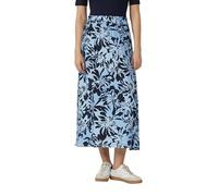 Rock aus Viskosemix mit Eingrifftaschen und Schlitz 44 blau|mehrfarbig 2168788.51A1.44