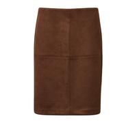 Kurzer Rock in Veloursleder-Optik 44 braun 2172905.8837.44