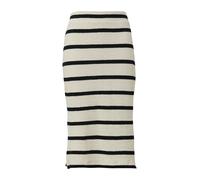 Midirock aus Strickjersey mit Streifenmuster 36 creme 2166368.02G3.36