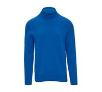 Strukturierter Rollkragenpullover mit Naht-Details S blau 2152195.5534.S