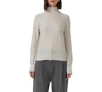 s.Oliver Rollkragenpullover mit feinen Pailletten Beige Größe 44