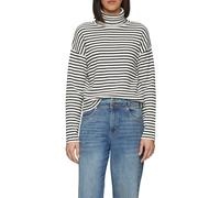 Rollkragenpullover S.OLIVER Gr. 44, schwarz (black, ecru) Damen Pullover (84980052-44) black, ecru