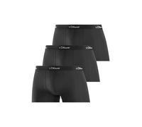 s.Oliver Herren Boxershorts, 3er Pack - Boxerbrief, Baumwoll-Stretch Schwarz L