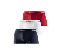 s.Oliver - Basic - Hip-Short / Pant - 3er Pack (XL Rot / Dunkelblau / Weiß)