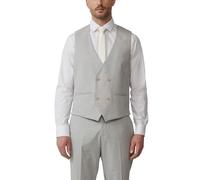 s.O PURE: Doppelreihige Weste aus kariertem Stretch-Gewebe 56 grau 2160040.11N1.56