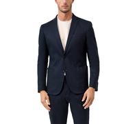s.Oliver Anzugsakko BLACK LABEL Regular Fit aus Leinen-Mix Dunkelblau Größe 52