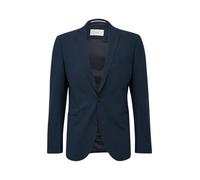 s.Oliver BLACK LABEL 2-Knopf-Sakko aus Viskose-Mix mit Reverskragen Modell 'Ultimate' in Marineblau, Größe 50