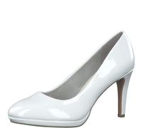 s.Oliver S. Oliver 5-5-22401-20/123 WHITE PATENT Klassische Pumps FS 2023 für Damen, weiß, Größe 38 EU